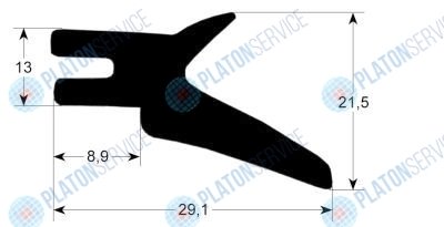 Уплотнитель дверной профиль 3030 ? 430 Electrolux 0543S01V05
