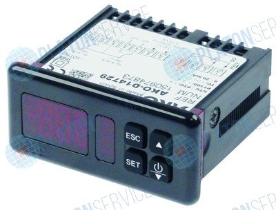 Регулятор электронный AKO D14729 71x29мм 230В напряжение переменный ток NTC/PTC/Pt100/TC(J,K)/мA