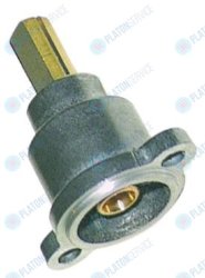 Передняя часть газового крана ? ось 8x6,5мм длина оси 22/15мм сверху/снизу подходит для PEL20 Electrolux 59854