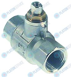 Кран шаровой 1/2" IG выход 1/2" IG Д 61мм без ручки ? ось 10x7,3мм Electrolux 58647